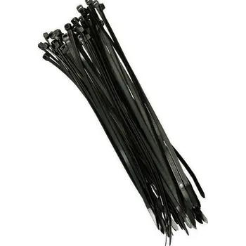 Organizace kabelů Páska 4,8x200mm stahovací černá