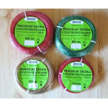 Šňůra na prádlo Intris Prádelní šňůra s ocelovým kordovým lankem 10 m