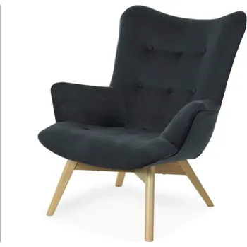 Křeslo Křeslo ušák MAXIM tmavě šedá