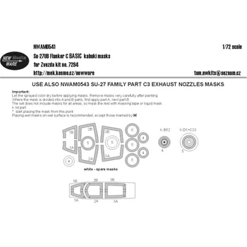 Plastikový model 1/72 Mask Su-27UB Flanker C BASIC (ZVE 7294)