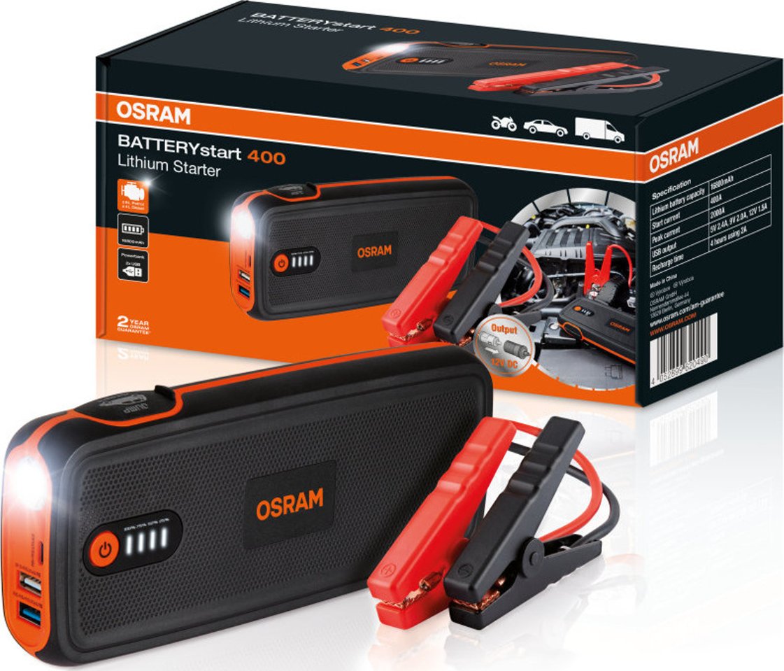 Startovací zdroj OSRAM battery start 400 16.800mAh
