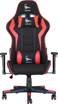 Herní židle Gembird Scorpion 02 černá/červená