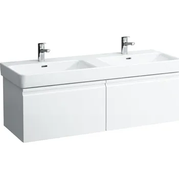 Koupelnový nábytek Laufen Pro S - skříňka 126x45 pod dvojumyvadlo H814968, vnitřní zásuvka, grafit H4835720964801