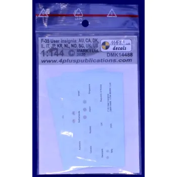 Plastikový model 1/144 Decals F-35 Users insignia (2 sets)