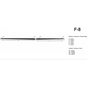 Lišta karosérie Ochranné lišty dveří LDF08