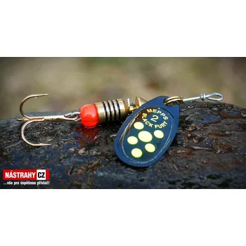 Umělá nástraha Rotační třpytka MEPPS Black Fury 2 - Color: black/fluo