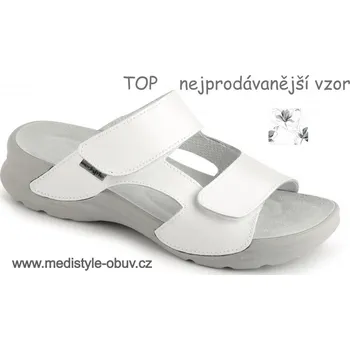Dámská zdravotní obuv MEDISTYLE MIRKA LM-T11 pantofel bílý, bílá - 39