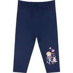 Yo dětské 3/4 legíny - dívčí - modré s holčičkou, velikost: 68-74