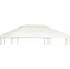 Příslušenství pro zahradní stavbu vidaXL Náhradní dvojitá střecha na altán 4 x 3 m