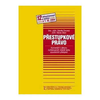 Přestupkové právo 16 vyd - Tauber Milan
