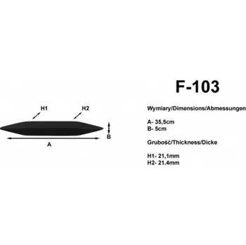 Lišta karosérie Ostatní Lišta na nárazníky 35 cm