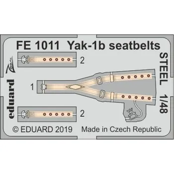 Plastikový model 1/48 Yak-1b seatbelts STEEL (ZVE)