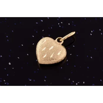 Přívěsek Zlatý přívěsek srdce P047,Au 585/1000 14kt,0,30g (14kt, váha: 0,30g )