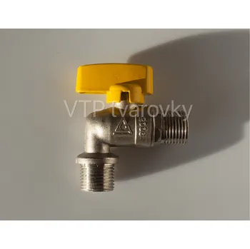 Vodovodní kohout V&G Valogin Kulový kohout plyn MM rohový, MOP5 - motýl Velikost: 1/2”