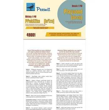 Plastikový model 1/48 Decal Plywood - birch (light)