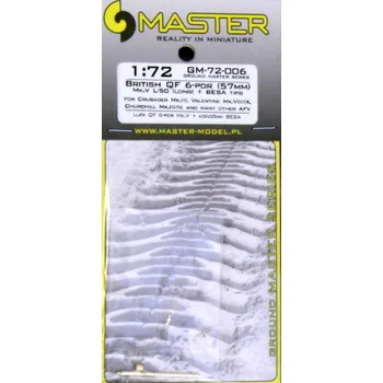 Plastikový model 1/72 British QF 6-pdr (57mm) version Mk.V L/50