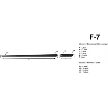 Lišta karosérie Ochranné lišty dveří LDF07