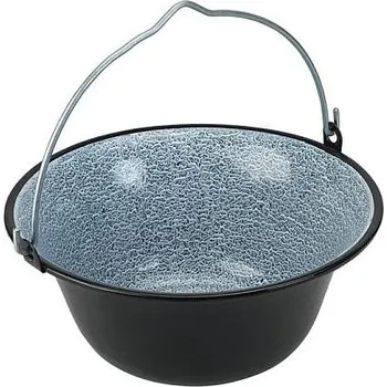Outdoor vaření gulášový kotlík smaltovaný na zavěšení