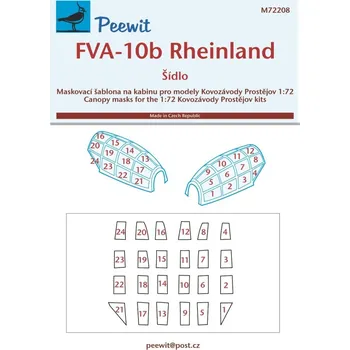 Plastikový model 1/72 Canopy mask FVA-10b Rheinland (KP)