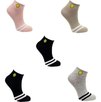 Dámské ponožky PeSaiL Dámské bavlněné kotníčkové ponožky KD:19-20 ( 5 párů v balení ) Barva: Mix barva, Velikost: 35-38