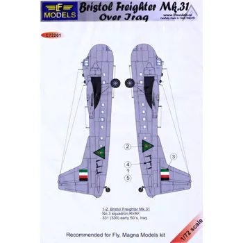 Plastikový model 1/72 Decals Bristol Fighter Mk.31 over Iraq (FLY)