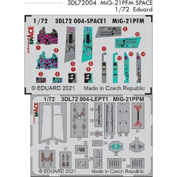 Plastikový model 1/72 MiG-21PFM SPACE 3D (EDU)