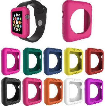 Příslušenství k chytrým hodinkám Silikonové ochranné pouzdro / kryt na Apple Watch 38 mm Výrazná oranžová