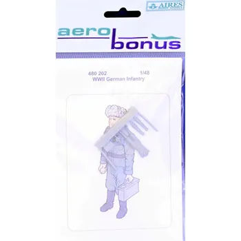 Plastikový model 1/48 German WWII infantry (1 fig.)