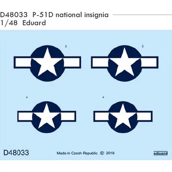Plastikový model Decals 1/48 P-51D national insignia