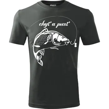 Chlapecké tričko STRIKER Dětské tričko Kapr - chyť a pusť Dětská velikost: 8 let