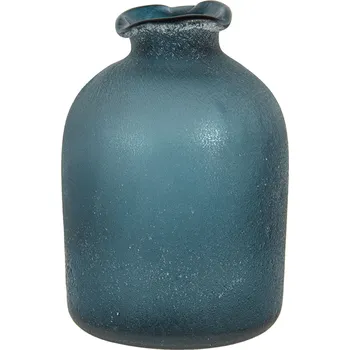 Váza Modrá váza Single s patinou - 7*10 cm