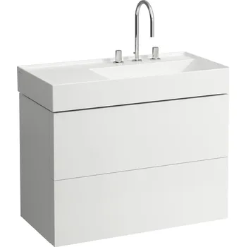 Koupelnový nábytek Kartell by Laufen - skříňka 88x45 pod umyvadlo H810339, bílá matná H4076080336401