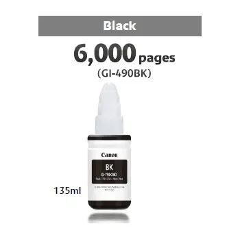 Počítačové příslušenství Canon Ink GI-490 PGBK/Black/6000str.