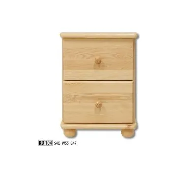 Komoda Nabytek-dreveny.cz Komoda masiv 104 z borovice Barevné provedení: Dub