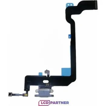 Apple iPhone Xs Charging flex stříbrný