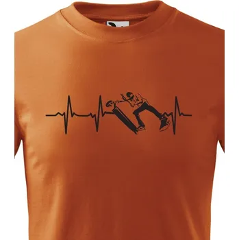 Koloběžka Dětské tričko - Freestyle koloběžka, Barva Oranžová Bezvatriko.cz 0717