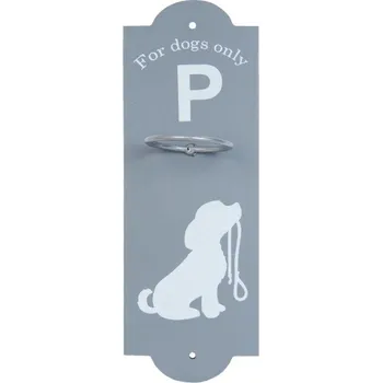 Věšák Clayre And Eef Věšák na vodítka s nápisem For Dogs Only