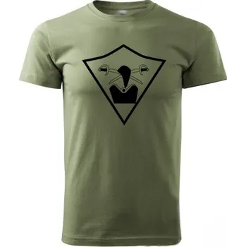 Pánské tričko STRIKER Tričko 71.mechanizovaný prapor Hranice Barva: Olivová, Velikost: M