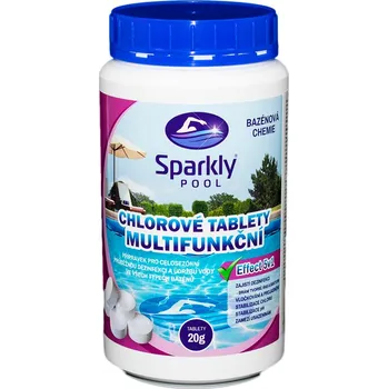 SparklyPOOL Chlorové tablety do bazénu 5v1 multifunkční 20 g 1 kg