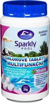 Bazénová chemie SparklyPOOL Chlorové tablety do bazénu 5v1 multifunkční 20 g 1 kg