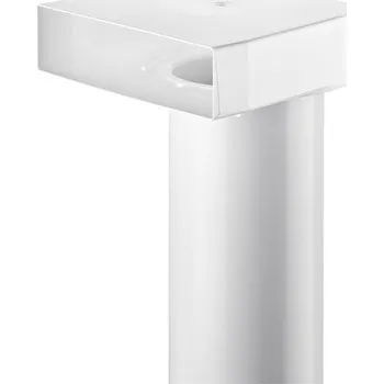 Kouřovod T-UR 125 přechodové koleno 90° s potrubím - 500 mm