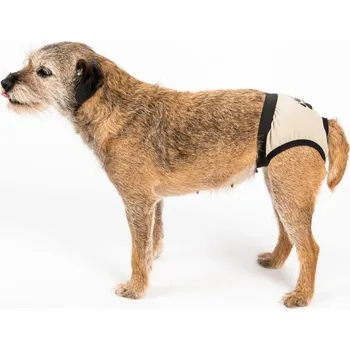 Obleček pro psa Hárací kalhotky "Gina" capuccino s tlapkou 80 cm