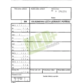 Objednávka léčiv (zdravot. potřeb)