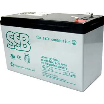 Záložní baterie Akumulátor olověný 12V 7,2Ah SSB