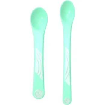 Příbor TWISTSHAKE Lžička na krmení 2 ks 4m+ pastelově modrá