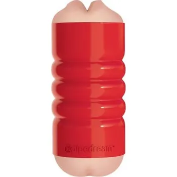 Masturbátor Pipedream Extreme Tight Grip Mouth and Ass red | Pipedream