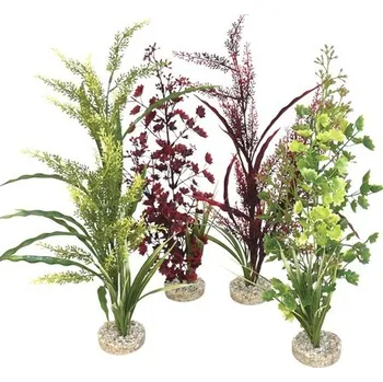 Dekorace do akvária Akvarijní dekorace Sydeco plastová akvarijní rostlina Forest Sicily 45 cm, mix barev