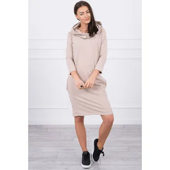 Dámská mikina Glara Mikinové šaty s kapucou 618884