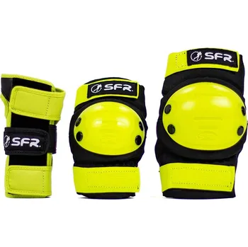 Sport SFR - Dětská sada chráničů - Youth Ramp Triple Pad Set Black/Lime Velikost: M