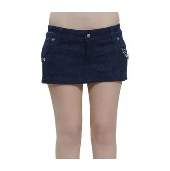 Dámská sukně Punková minisukně dámská modrý leopard